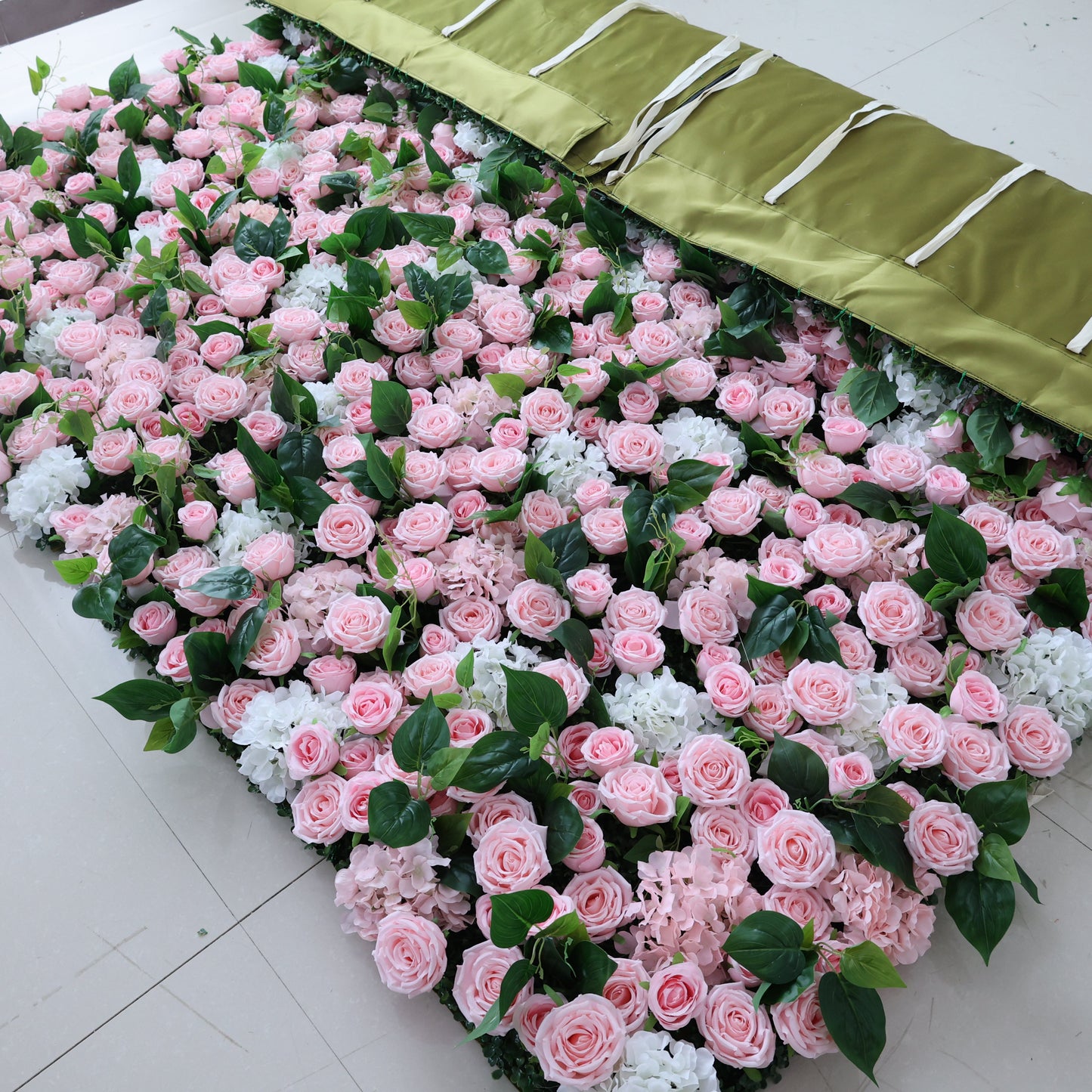 Summer Flower CB-460 8ft*8ft Cloth Back Artificial Flower Wall Roll up Fabric background