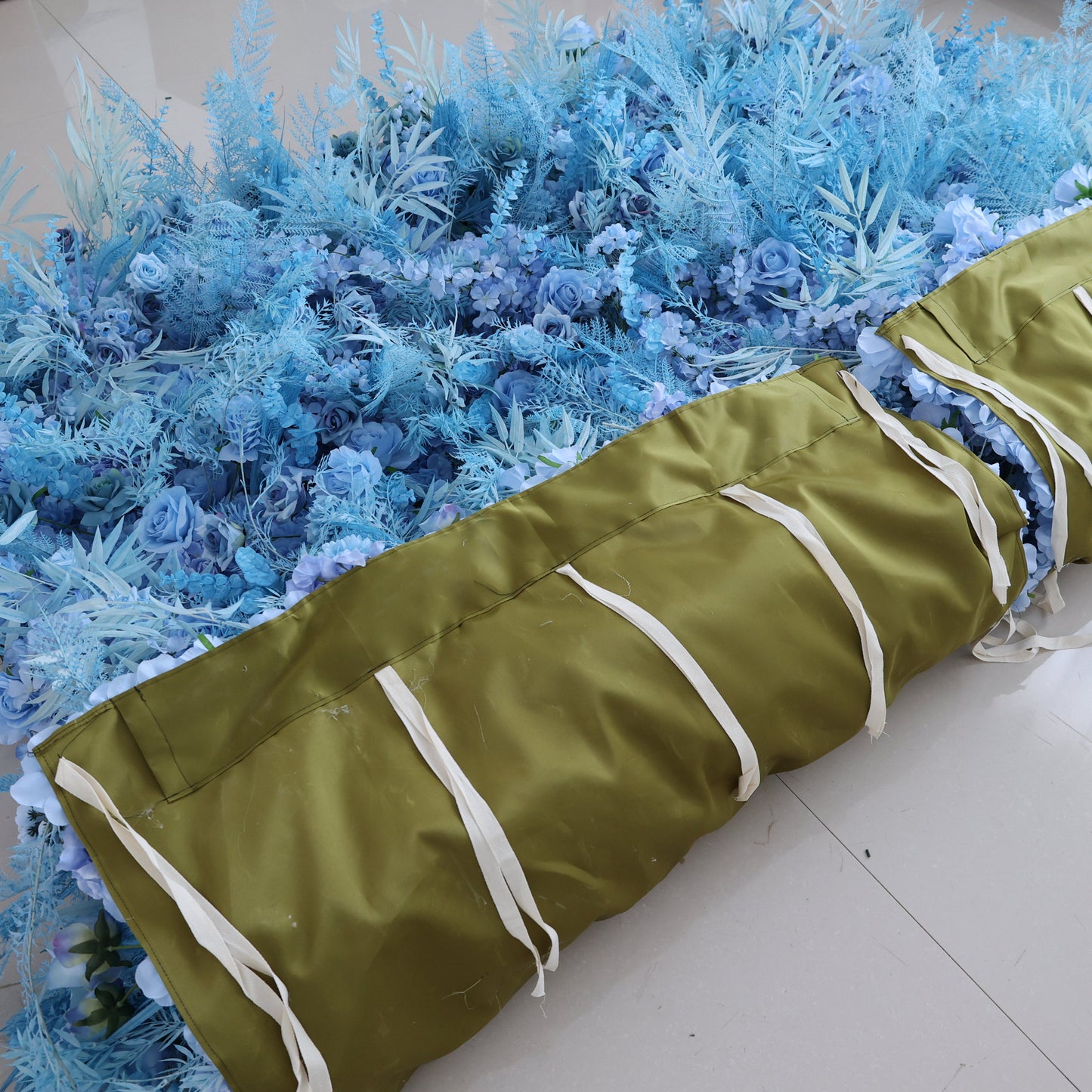 Summer Flower CB-458 8ft*8ft Cloth Back Artificial Flower Wall Roll up Fabric background