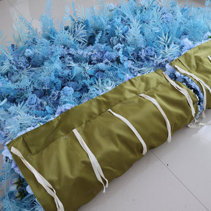 Summer Flower CB-458 8ft*8ft Cloth Back Artificial Flower Wall Roll up Fabric background