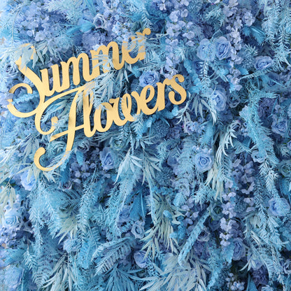 Summer Flower CB-458 8ft*8ft Cloth Back Artificial Flower Wall Roll up Fabric background