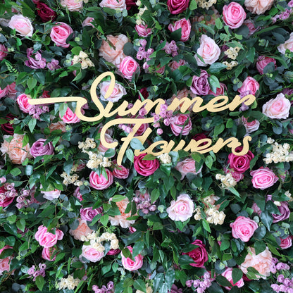 Summer Flower CB-399 8ft*8ft Cloth Back Artificial Flower Wall Roll up Fabric background