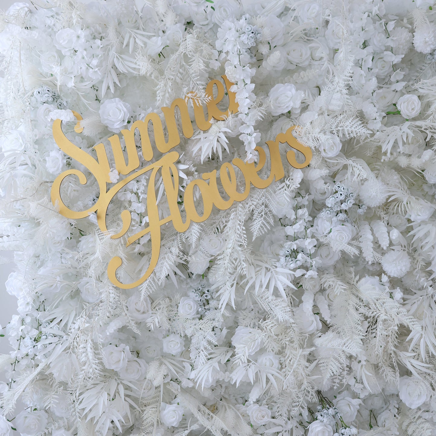 Summer Flower CB-457 8ft*8ft Cloth Back Artificial Flower Wall Roll up Fabric background