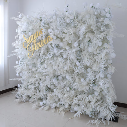 Summer Flower CB-457 8ft*8ft Cloth Back Artificial Flower Wall Roll up Fabric background