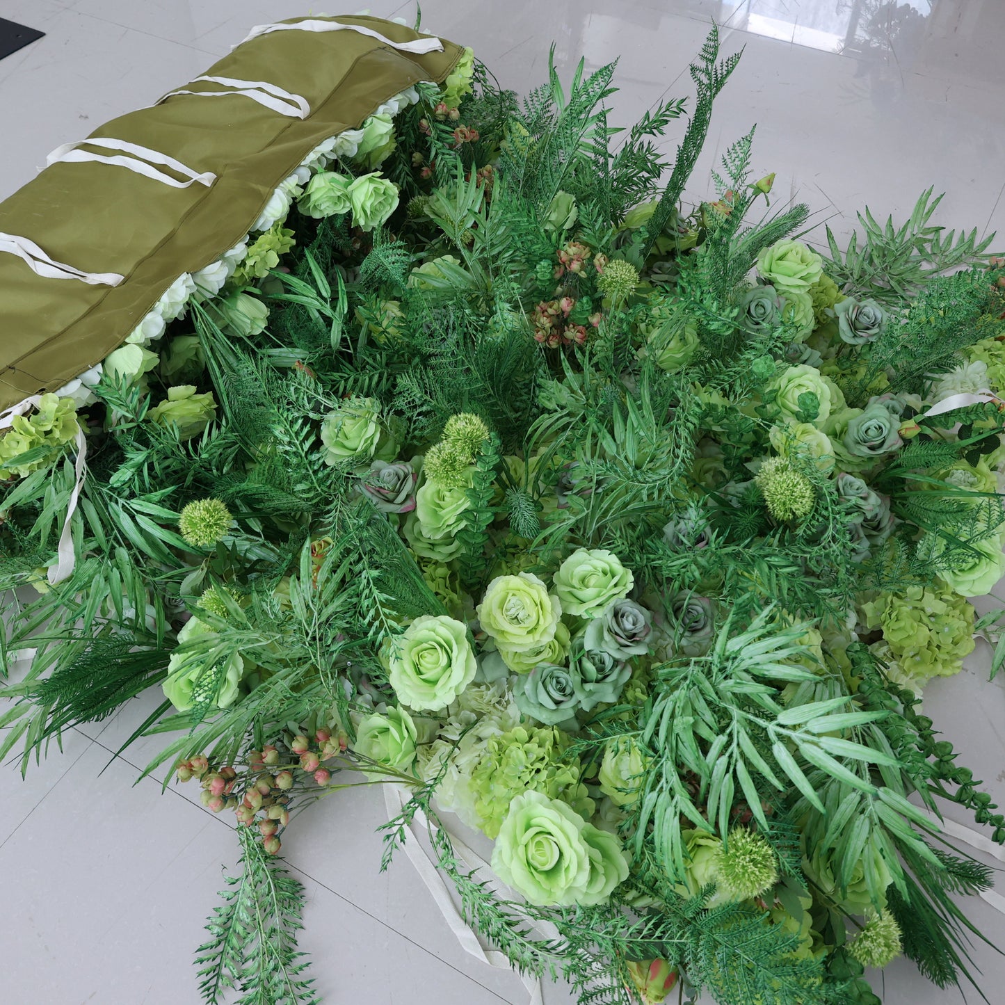 Summer Flower CB-459 8ft*8ft Cloth Back Artificial Flower Wall Roll up Fabric background