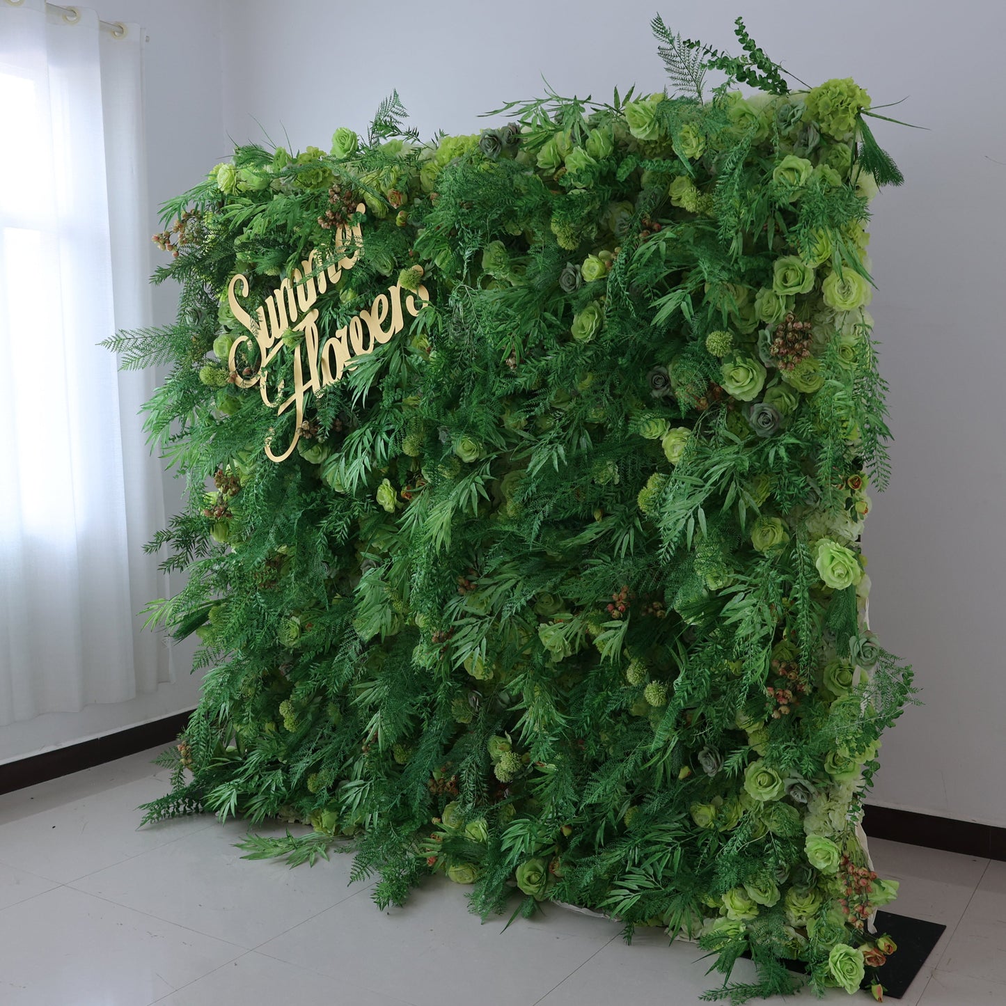 Summer Flower CB-459 8ft*8ft Cloth Back Artificial Flower Wall Roll up Fabric background