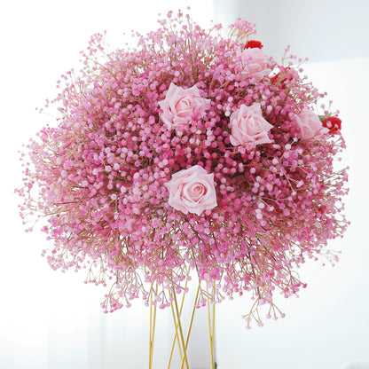 FL-040 Wedding Event Table Centerpiece Flower 40cm 50cm 60cm 70cm Wedding decoration flower ball red Wedding flower ball rose
