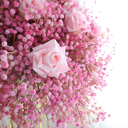 FL-040 Wedding Event Table Centerpiece Flower 40cm 50cm 60cm 70cm Wedding decoration flower ball red Wedding flower ball rose