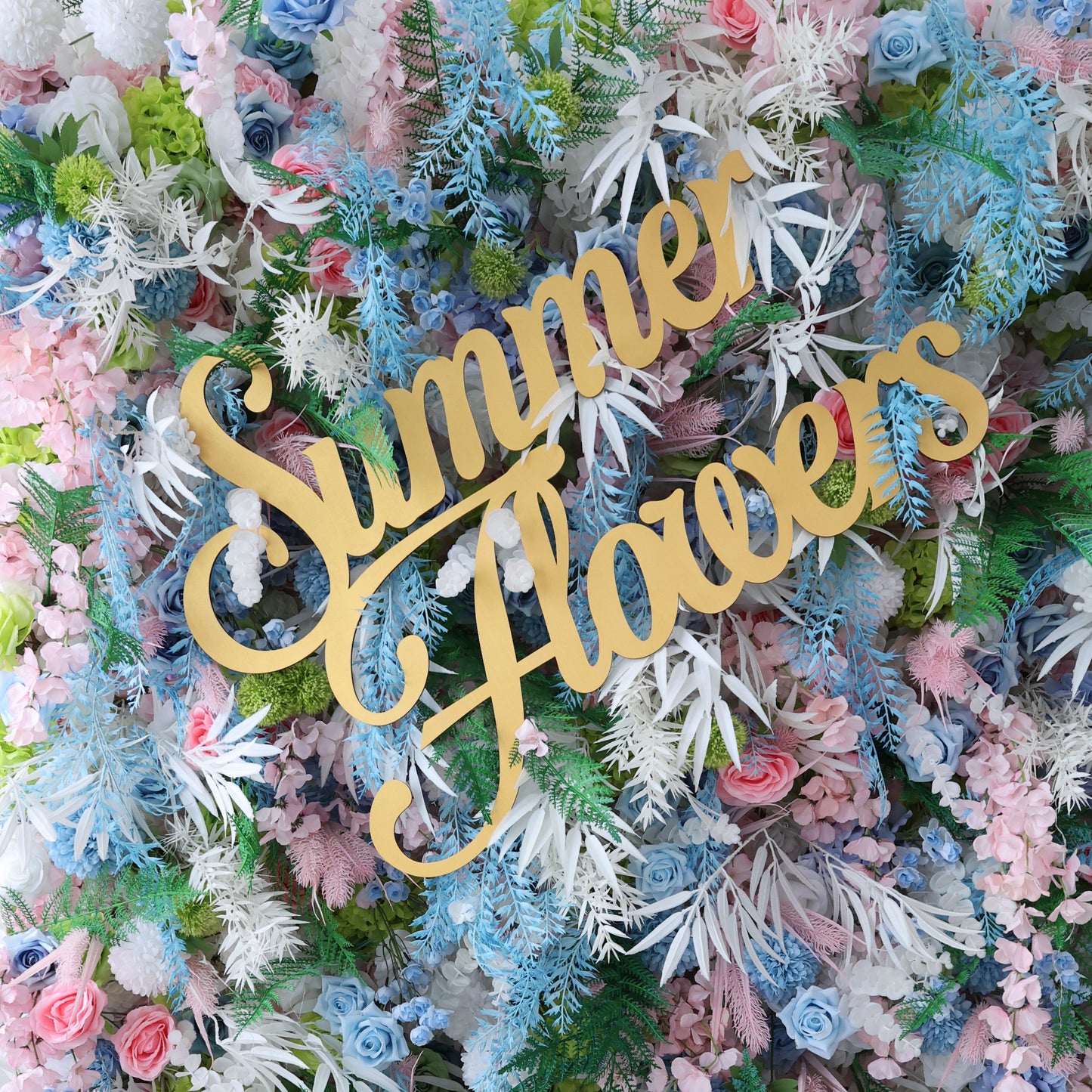 Summer Flower CB-456 8ft*8ft Cloth Back Artificial Flower Wall Roll up Fabric background