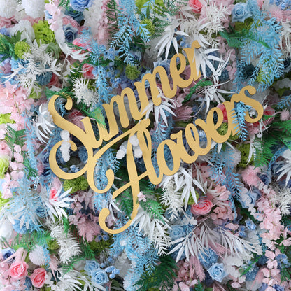 Summer Flower CB-456 8ft*8ft Cloth Back Artificial Flower Wall Roll up Fabric background