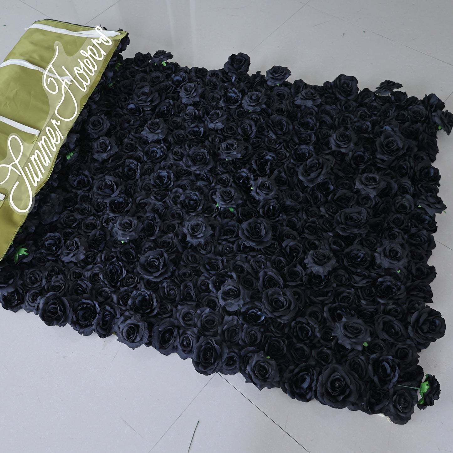 Summer Flower CB-361-3 8ft*8ft Cloth Back Artificial Flower Wall Roll up Fabric background