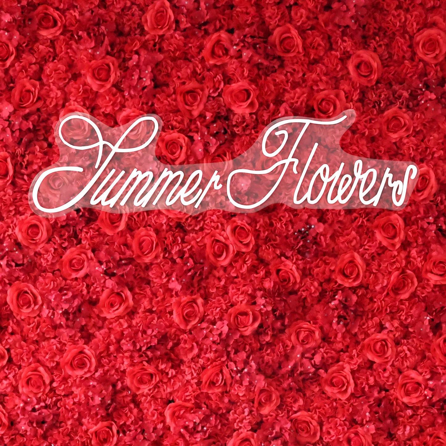 Summer Flower CB-464 8ft*8ft Cloth Back Artificial Flower Wall Roll up Fabric background