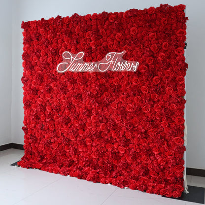 Summer Flower CB-464 8ft*8ft Cloth Back Artificial Flower Wall Roll up Fabric background