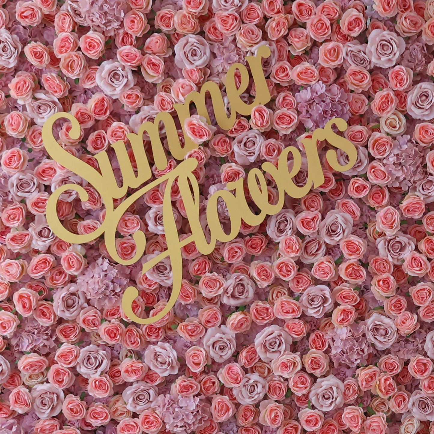 Summer Flower CB-471 8ft*8ft Cloth Back Artificial Flower Wall Roll up Fabric background