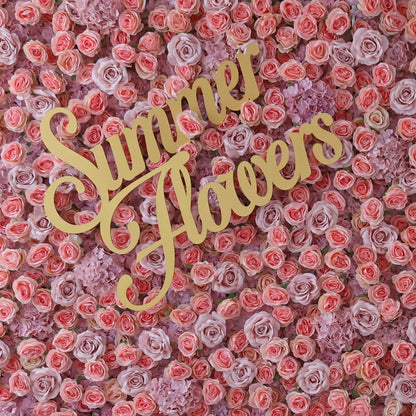 Summer Flower CB-471 8ft*8ft Cloth Back Artificial Flower Wall Roll up Fabric background