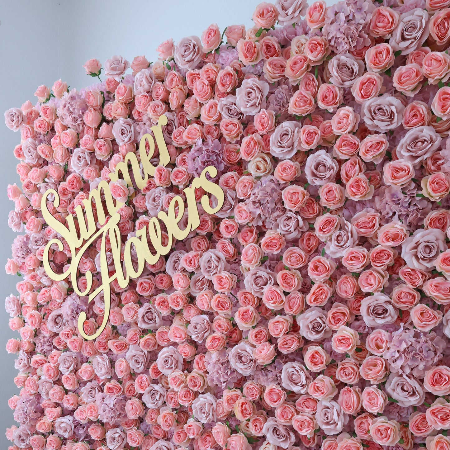 Summer Flower CB-471 8ft*8ft Cloth Back Artificial Flower Wall Roll up Fabric background