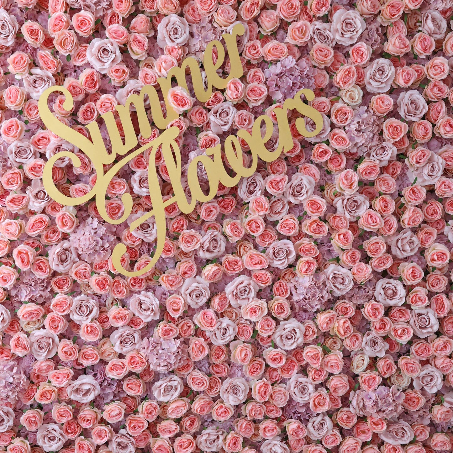 Summer Flower CB-471 8ft*8ft Cloth Back Artificial Flower Wall Roll up Fabric background