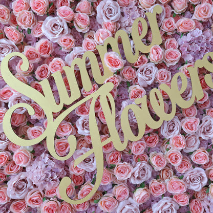 Summer Flower CB-471 8ft*8ft Cloth Back Artificial Flower Wall Roll up Fabric background