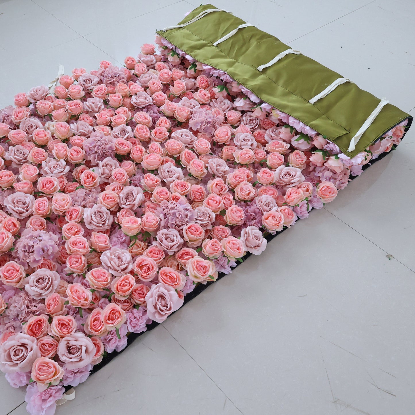 Summer Flower CB-471 8ft*8ft Cloth Back Artificial Flower Wall Roll up Fabric background