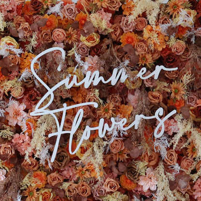 Summer Flower CB-463 8ft*8ft Cloth Back Artificial Flower Wall Roll up Fabric background