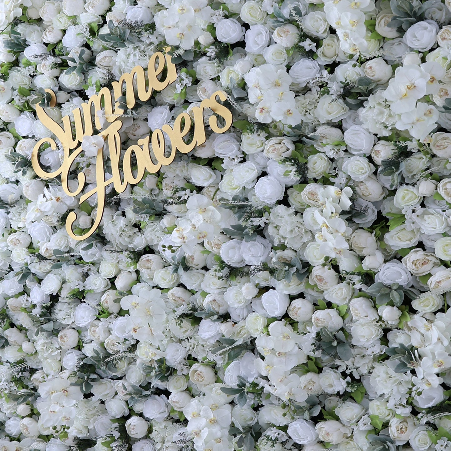 Summer Flower CB-142 8ft*8ft Cloth Back Artificial Flower Wall Roll up Fabric background