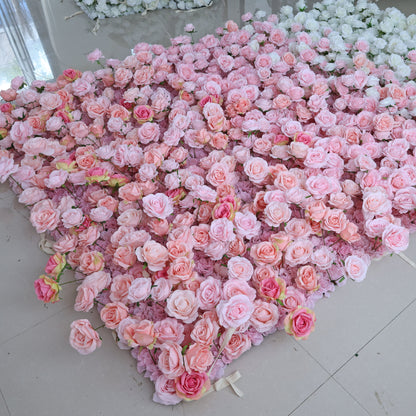 Summer Flower CB-465 8ft*8ft Cloth Back Artificial Flower Wall Roll up Fabric background