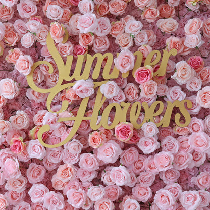Summer Flower CB-465 8ft*8ft Cloth Back Artificial Flower Wall Roll up Fabric background