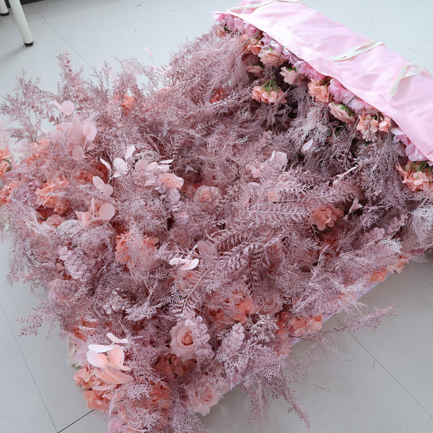 Summer Flower CB-468 8ft*8ft Cloth Back Artificial Flower Wall Roll up Fabric background