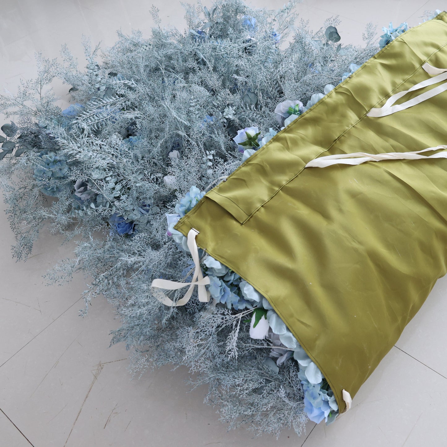 Summer Flower CB-468 8ft*8ft Cloth Back Artificial Flower Wall Roll up Fabric background