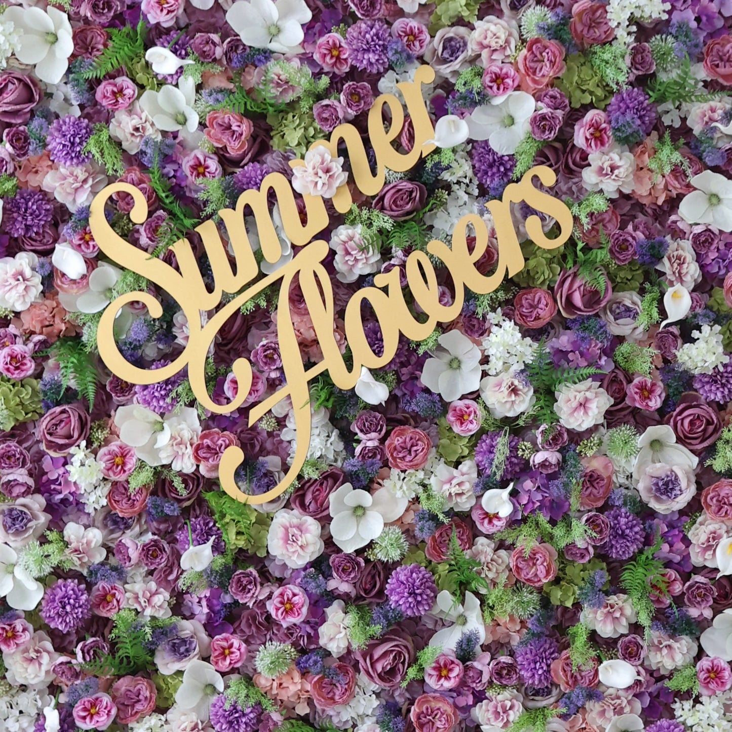 Summer Flower CB-472 8ft*8ft Cloth Back Artificial Flower Wall Roll up Fabric background