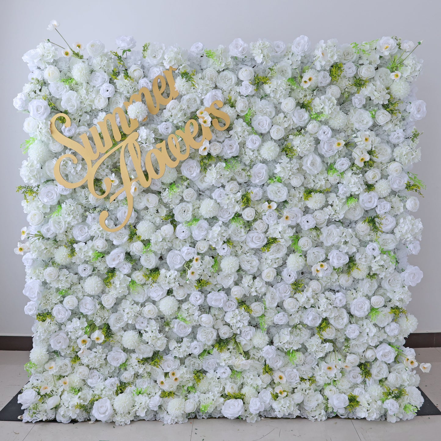 Summer Flower CB-470 8ft*8ft Cloth Back Artificial Flower Wall Roll up Fabric background