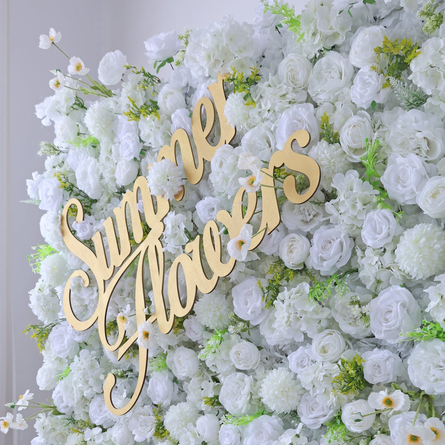 Summer Flower CB-470 8ft*8ft Cloth Back Artificial Flower Wall Roll up Fabric background