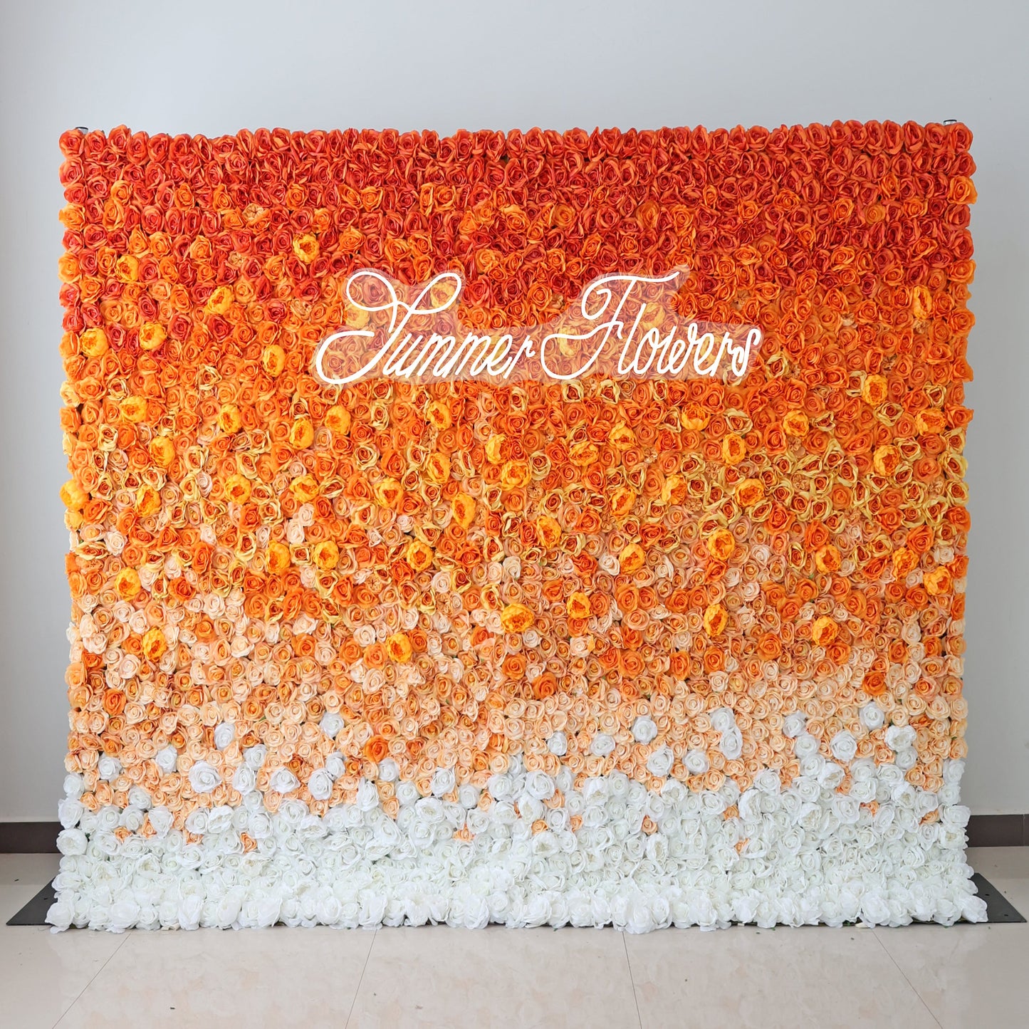 Summer Flower CB-475 8ft*8ft Cloth Back Artificial Flower Wall Roll up Fabric background