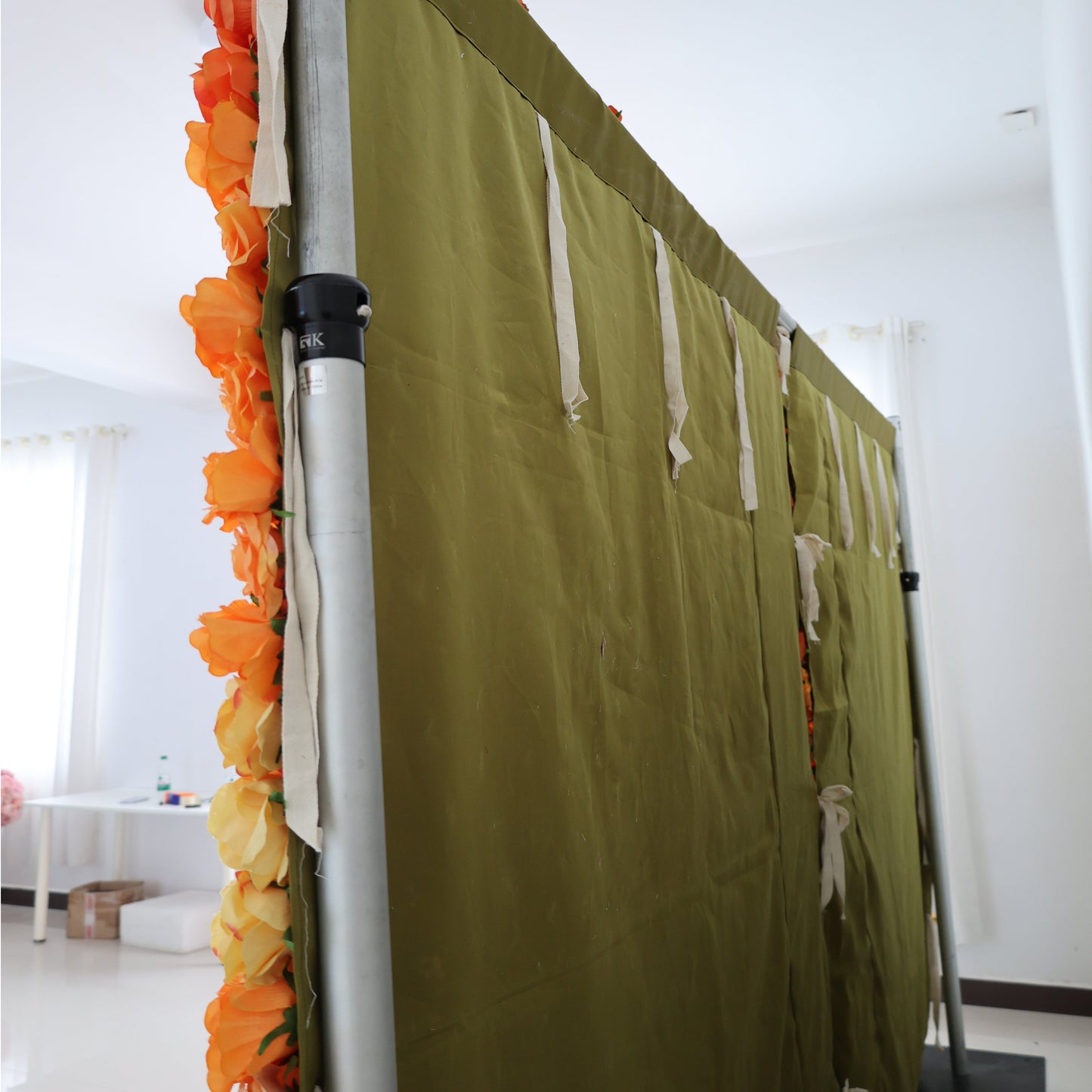 Summer Flower CB-475 8ft*8ft Cloth Back Artificial Flower Wall Roll up Fabric background