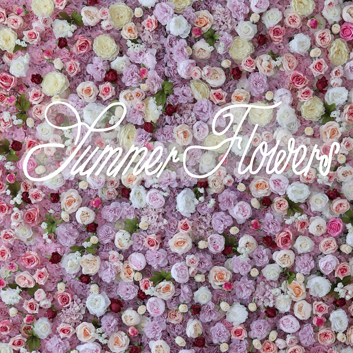 Summer Flower CB-454 8ft*8ft Cloth Back Artificial Flower Wall Roll up Fabric background