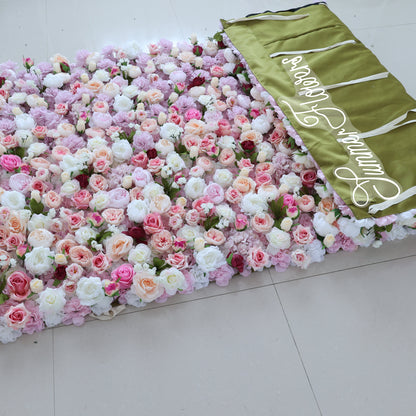 Summer Flower CB-454 8ft*8ft Cloth Back Artificial Flower Wall Roll up Fabric background