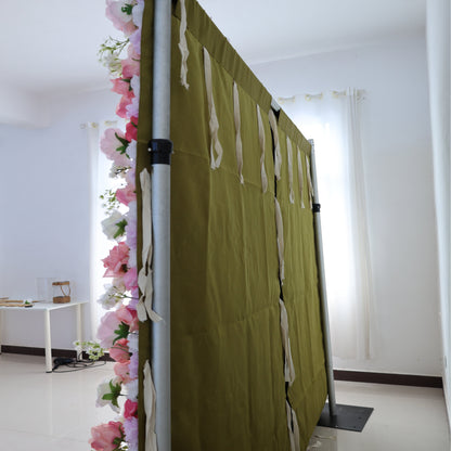 Summer Flower CB-474 8ft*8ft Cloth Back Artificial Flower Wall Roll up Fabric background