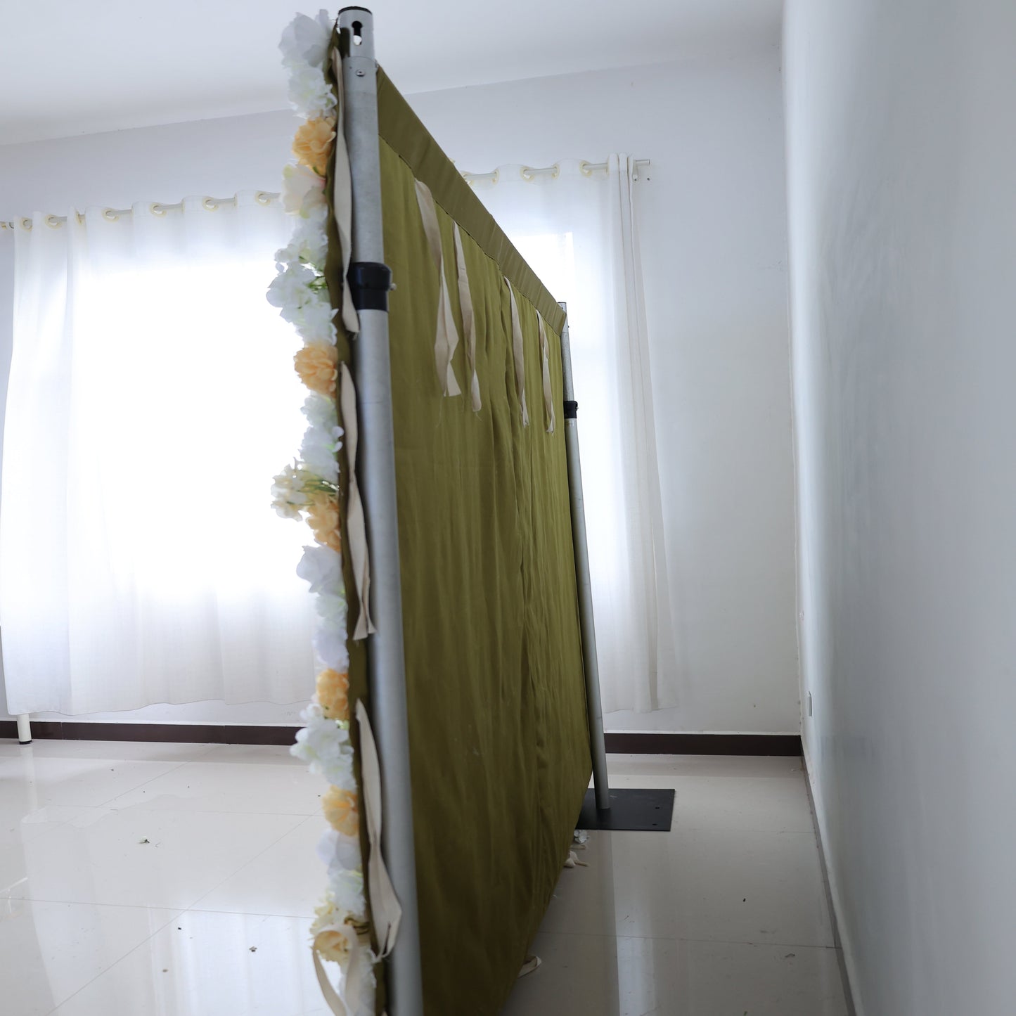 Summer Flower CB-479 8ft*8ft Cloth Back Artificial Flower Wall Roll up Fabric background