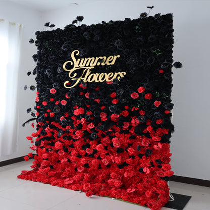 Summer Flower CB-481 8ft*8ft Cloth Back Artificial Flower Wall Roll up Fabric background