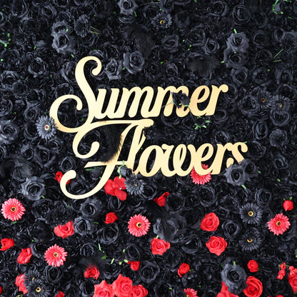 Summer Flower CB-481 8ft*8ft Cloth Back Artificial Flower Wall Roll up Fabric background