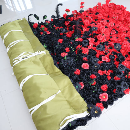Summer Flower CB-481 8ft*8ft Cloth Back Artificial Flower Wall Roll up Fabric background