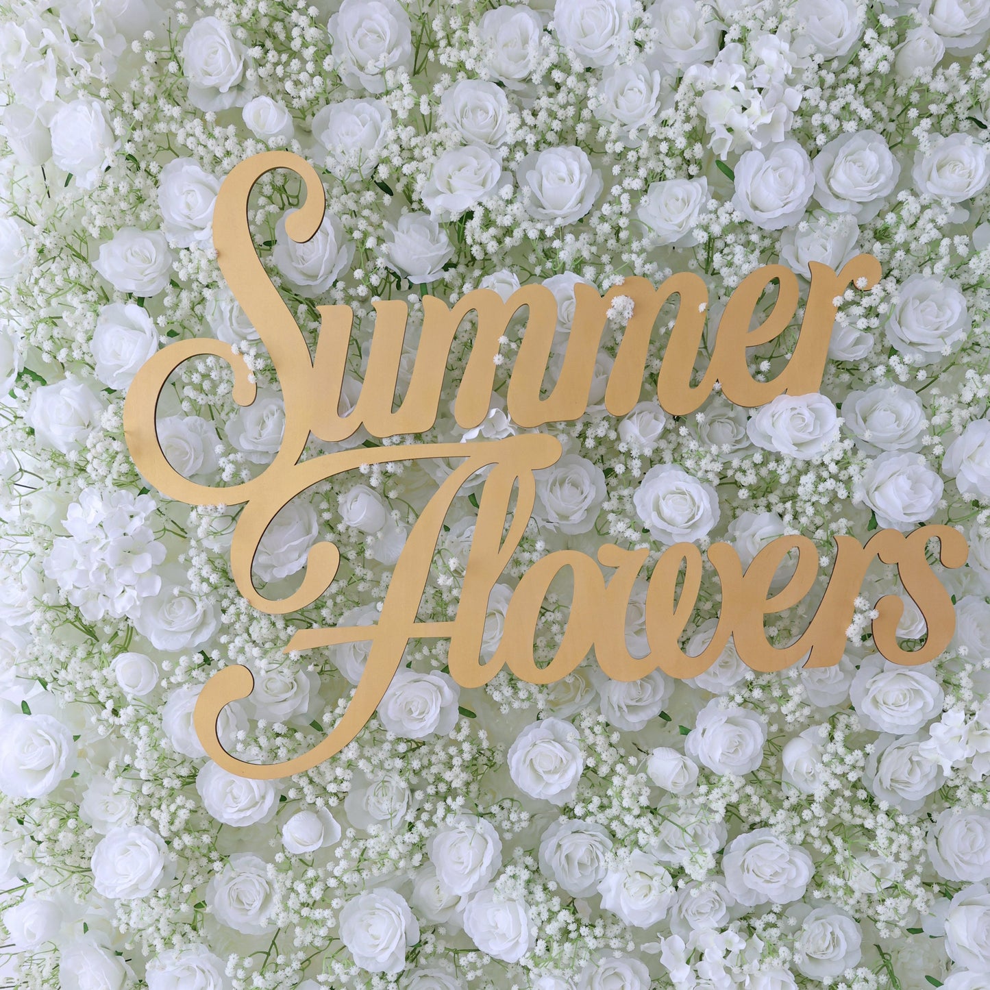 Summer Flower CB-480 8ft*8ft Cloth Back Artificial Flower Wall Roll up Fabric background