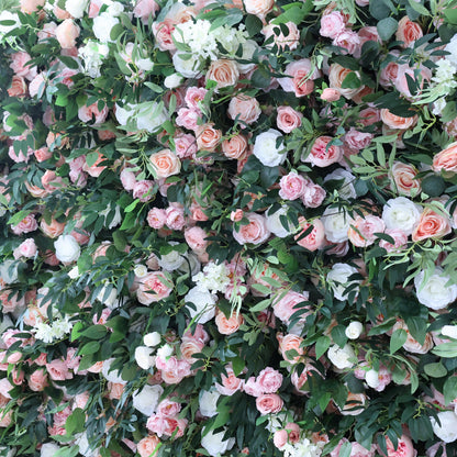 Summer Flower CB-341 8ft*8ft Cloth Back Artificial Flower Wall Roll up Fabric background