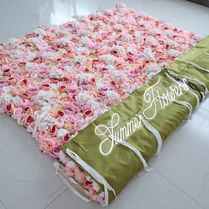 Summer Flower CB-359 8ft*8ft Cloth Back Artificial Flower Wall Roll up Fabric background