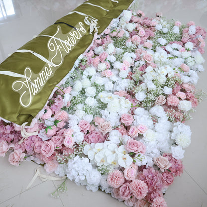 Summer Flower CB-418 8ft*8ft Cloth Back Artificial Flower Wall Roll up Fabric background