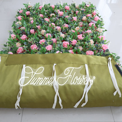Summer Flower CB-485 8ft*8ft Cloth Back Artificial Flower Wall Roll up Fabric background