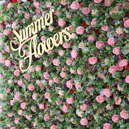 Summer Flower CB-485 8ft*8ft Cloth Back Artificial Flower Wall Roll up Fabric background
