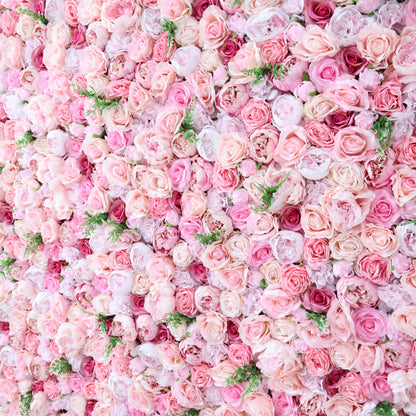 Summer Flower CB-424 8ft*8ft Cloth Back Artificial Flower Wall Roll up Fabric background