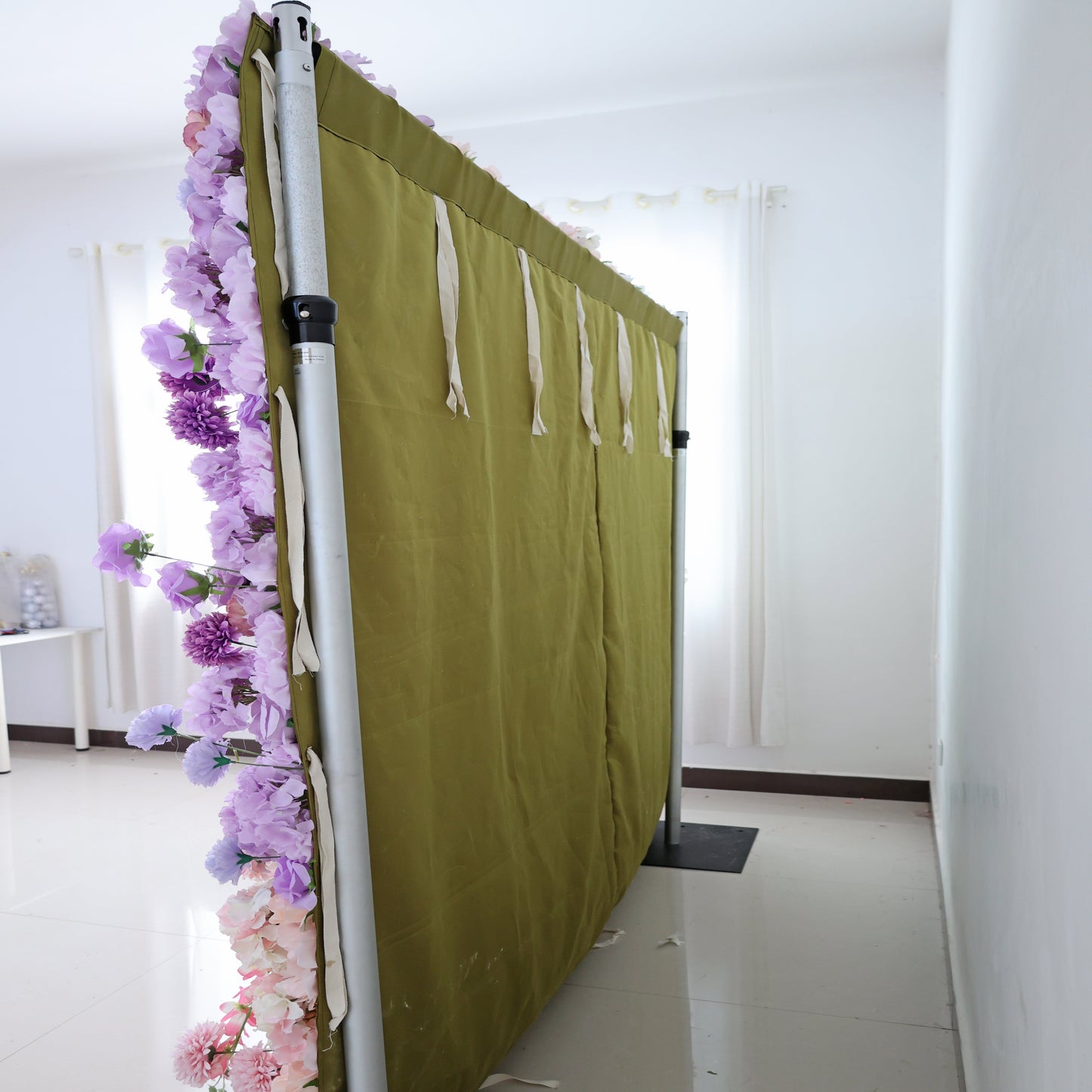 Summer Flower CB-483 8ft*8ft Cloth Back Artificial Flower Wall Roll up Fabric background