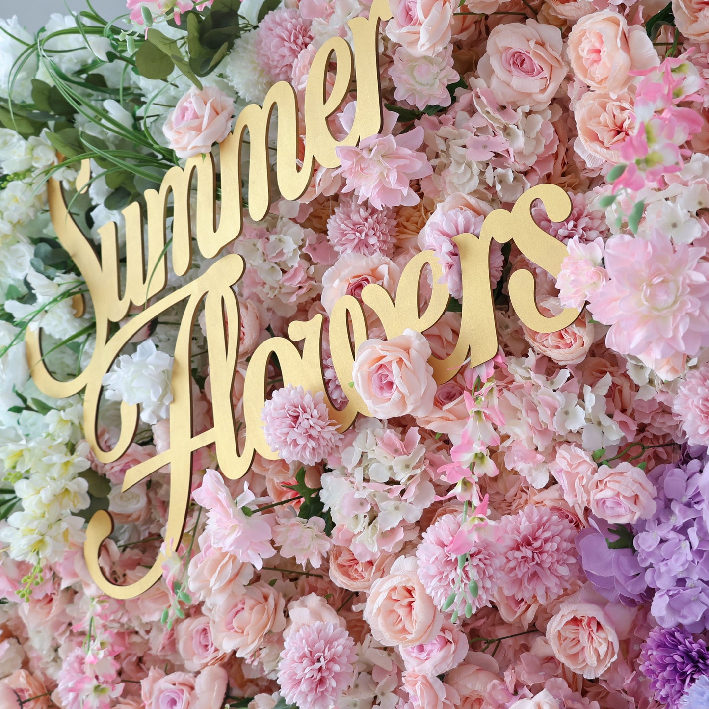 Summer Flower CB-483 8ft*8ft Cloth Back Artificial Flower Wall Roll up Fabric background