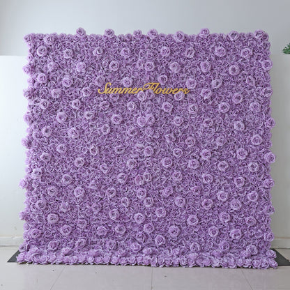 Summer Flower CB-354 8ft*8ft Cloth Back Artificial Flower Wall Roll up Fabric background